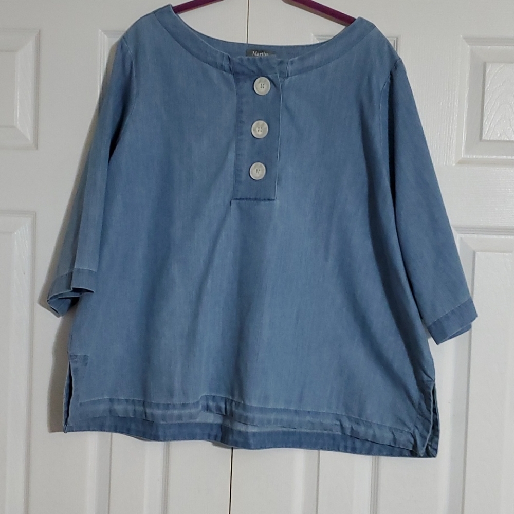 Martha Stewart denim top